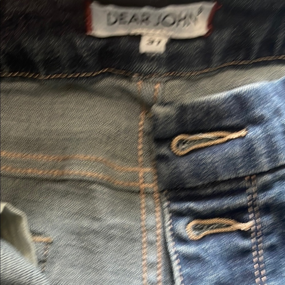 Dear John Tall Women’s Button Up Jeans Blue Flare Wide Leg Jeans Size-W31 X L32 - Picture 5 of 14